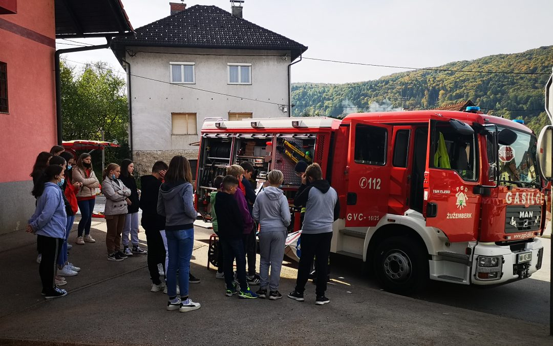 Kratek obisk pri žužemberških gasilcih